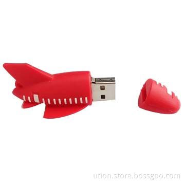 PVC Plane USB Flash Drives with Up to 32GB Capacity, Free Design and Two-year Warranty